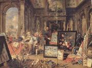 Jan Van Kessel Europe (centre panel) (mk14) France oil painting reproduction
